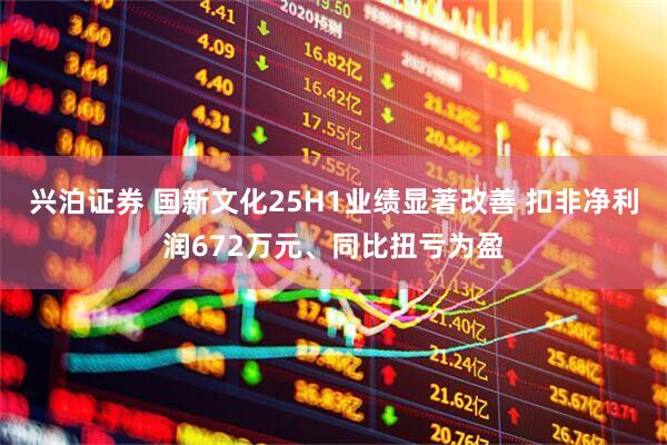兴泊证券 国新文化25H1业绩显著改善 扣非净利润672万元、同比扭亏为盈