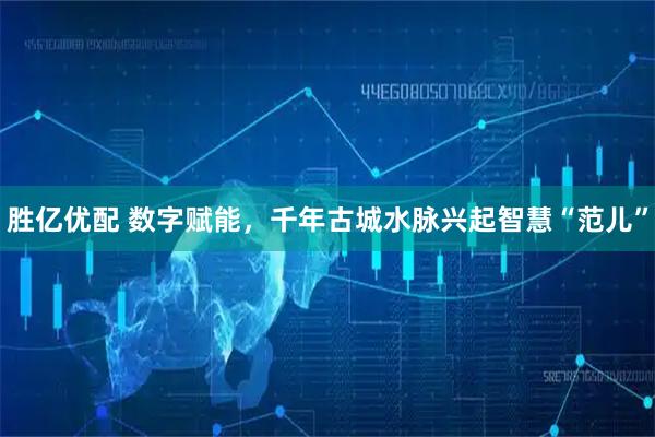 胜亿优配 数字赋能，千年古城水脉兴起智慧“范儿”