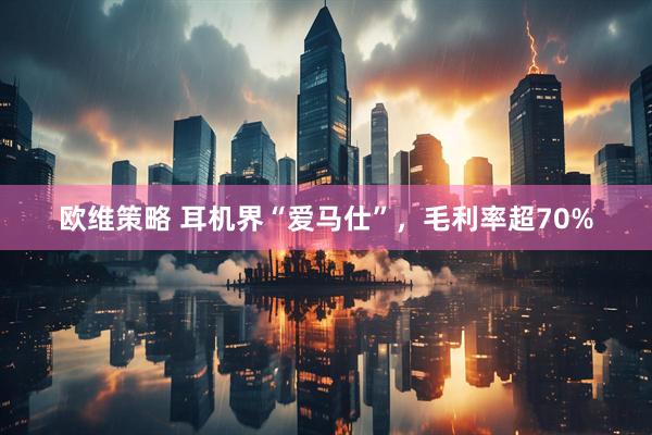欧维策略 耳机界“爱马仕”，毛利率超70%