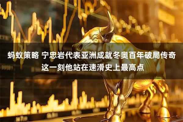 蚂蚁策略 宁忠岩代表亚洲成就冬奥百年破局传奇 这一刻他站在速滑史上最高点